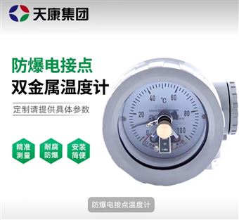 WSSX-410BM防爆电接点双金属温度计