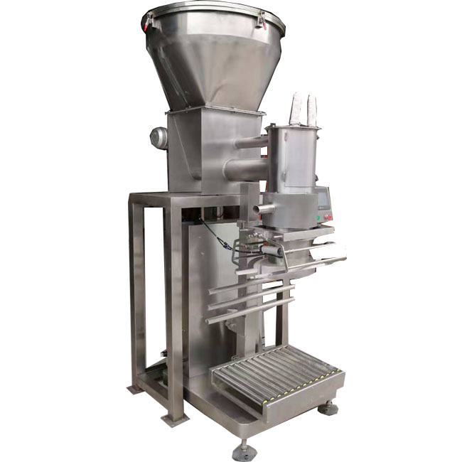 10-50公斤螺旋式淀粉粉剂半自动装袋定量包装机厂家