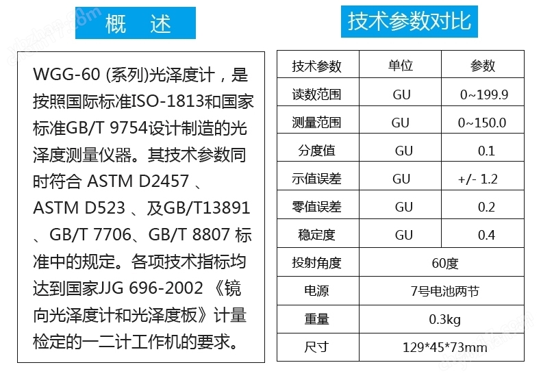 源恒通WGG60光澤度檢測儀